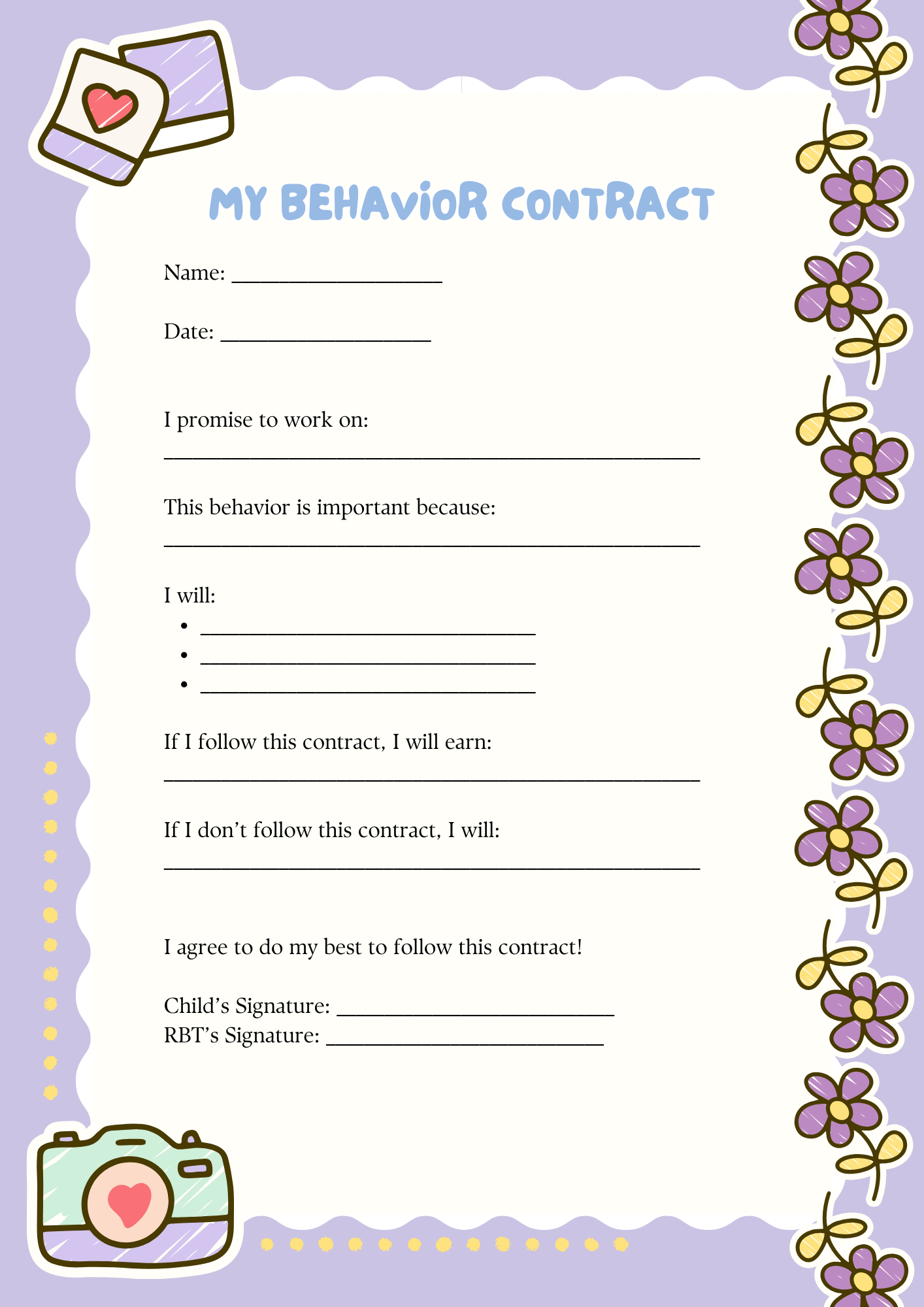 Behavior Contract